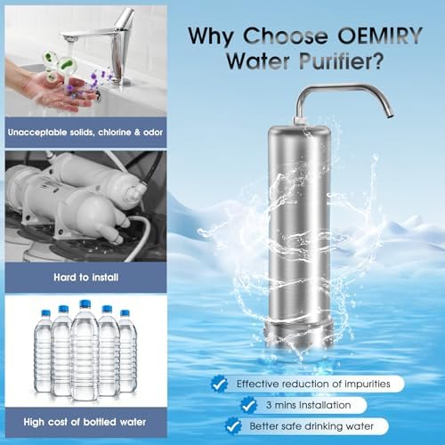 Countertop Water Filter, Stainless Steel 8000 Gal Filtration System - Image 2