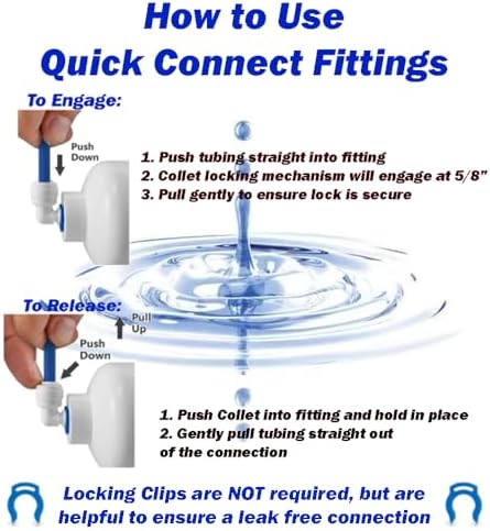 Self Piercing Saddle Valve Kit, 1/4" Brass Compression Needle Valve for 3/8" to 3/4" Pipe Diameter and Compression Hardware Kit for potable water (ANGLE STOP VALVES) - Image 3