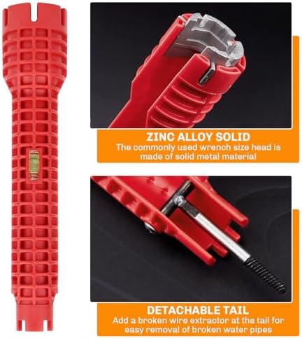 Faucet Wrench, 12-in-1 Sink Wrench for Tight Spaces - Image 4