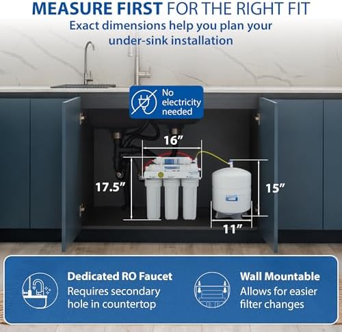 APEC Water RO-90, 5-Stage Under Sink Reverse Osmosis System, 90 GPD - Image 5