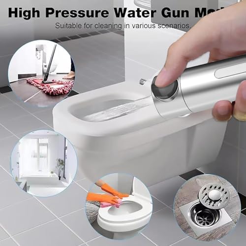 High Pressure Handheld Shower Head High Pressure Shower Heads- High Flow Even with Low Water Pressure - Hand Held Showerhead Set with 59″Replacement Hose/Bracket and Cotton Filters (Premium Chrome) - Image 5