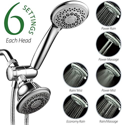 Hotel Spa AquaStorm 30-Setting 3-Way High Pressure Luxury Shower Head Combo - Image 2