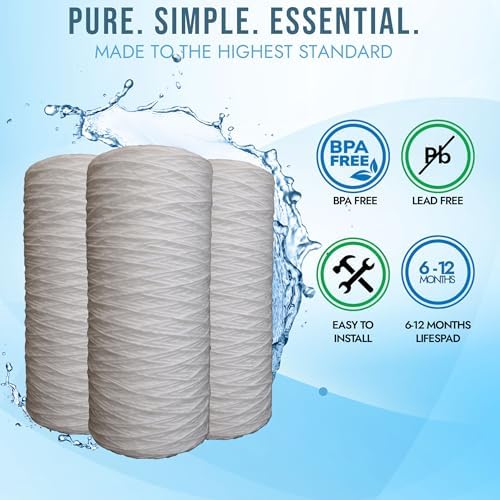 Neo-Pure Replacement for Pelican Water 10 in. 5 Micron Sediment Filter, Compatible with PC600/PC1000, NS3/NS6, PSE1800/PSE2000, and WF4/WF8, WF6/WF10 Systems - Image 3