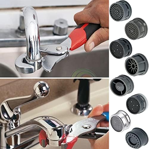 Faucet Aerator 2.2 GPM Plugin Restrictor Replacement Parts For Bathroom or Kitchen Plug-In Aerator (8 Sets With Gasket) - Image 5
