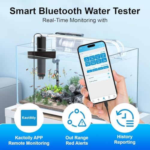 Smart Bluetooth Aquarium Water Tester 7-in-1 pH Meter Fish Tank Monitor - Image 3