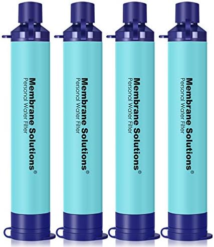 Membrane Solutions Personal Water Filter Straw (Pack of 4) Bundle with 2 Pieces Carry Case for Portable Travel and Storage - Image 7