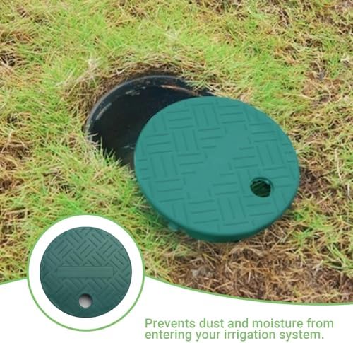 Sprinkler Valve Box Cover - Automatic Irrigation System Replacement Protective Cap for Outdoor Underground Watering, 6" OD, 2 Pcs (Round 6") - Image 4