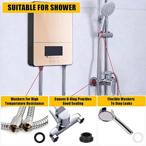 155 PCS Rubber & Silicone Hose Washers Kit, 20 Sizes with Screen Filter - Image 6