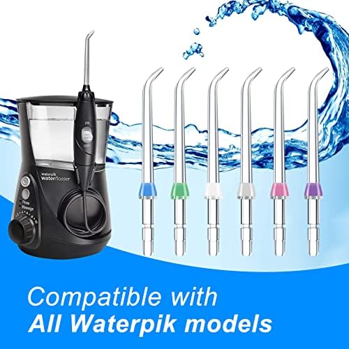 Water Flosser Replacement Tips, Replacement Classic Jet Tips for Waterpik Flosser Oral Irrigator & Dental Flosser (6 Classic Jet Tips) - Image 5