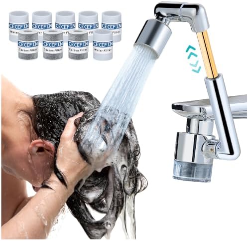 CECEFIN 1440° Sink Water Filter Faucet Extender 3.0, Telescopic Robotic Arm by CECEFIN