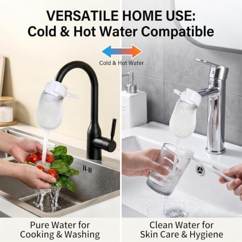 50pcs Universal Faucet Filter Bags, Non-Woven Splash-Proof Sleeves for Kitchen and Bathroom Sinks, Removing Limescale and Sand, Fits Taps with Diameter Within 2.5 cm - Image 4