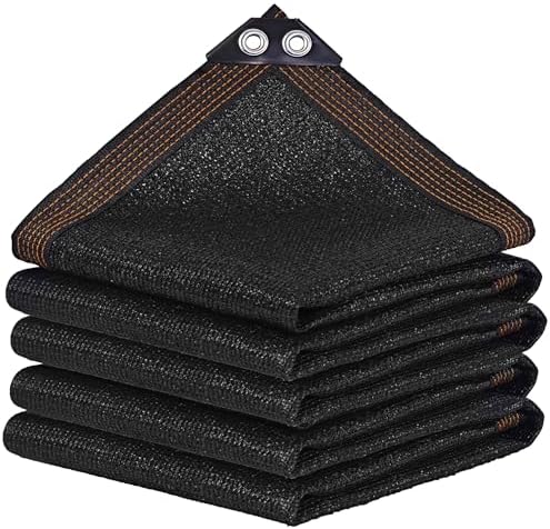 winemana 8x10 FT Black Shade Cloth, Mesh Tarp for Garden Greenhouse Patio by winemana