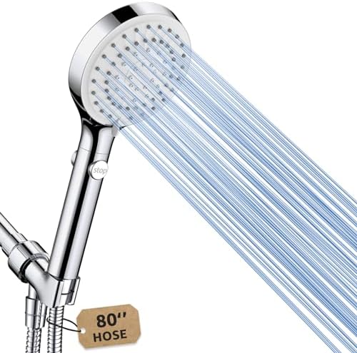 FASDUNT Shower Head with Handheld, High Pressure Showerhead with Long Hose by FASDUNT