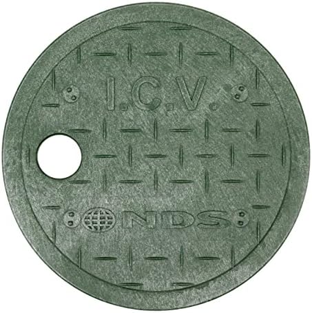 NDS Valve Box and Cover, 6 in. Round, 9 in. Height | Black Box | Green ICV Cover | Pack of 2 - Image 3