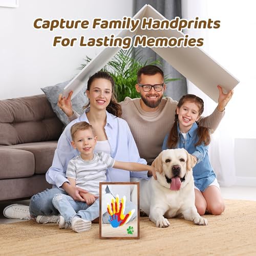 Family Handprint Kit for 4, Hand Print Keepsake Frame DIY Craft Gift - Image 2