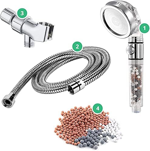 StoneStream Handheld Shower Head High Pressure with Hose, 3 Spray Settings by StoneStream
