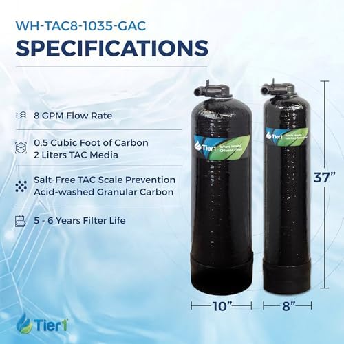 Tier1 300,000 Gallon Salt-Free TAC Descaler & Chlorine Filter System - Image 2