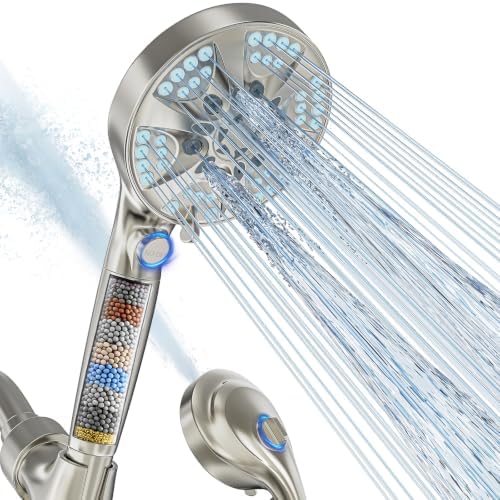 BESAQUO 9 Settings High Pressure Filtered Shower head with Handheld by BESAQUO