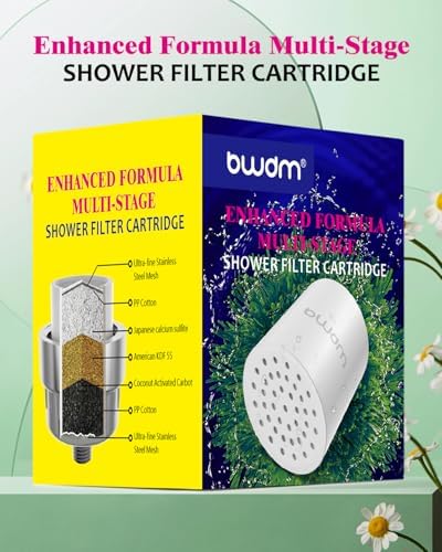 Enhanced Formula Multi-Stage Shower Filter Cartridge,Universal replacement filter cartridge, Remove Chlorine Heavy Metals and Other Sediments, Reduces Dry Itchy Skin, Dandruff.Pack of 1 - Image 6