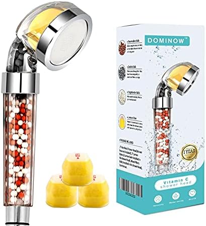 Vitamin C Shower Head with Handheld, High Pressure Shower Head with Filter by Dominow