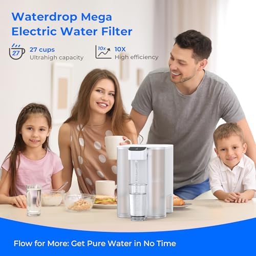 Waterdrop ED04W-L Mega Electric Water Filter Dispenser, Large 27-Cup, White - Image 2
