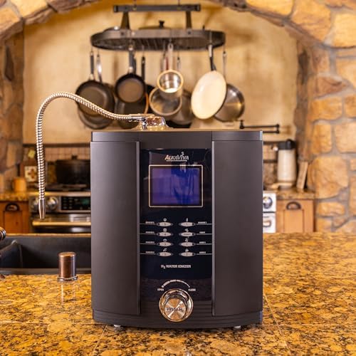 AlkaViva Vesta H2 Alkaline Water Machine, Water Ionizer Machine for Home pH 3.5-11, Only EPA Lab Tested Ionized Water Machine, Fully Automatic, Easy to Install & Use, Black - Image 2