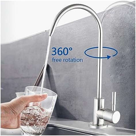 Kitchen Water Filter Faucet Direct Drinking Tap Chrome Plated 1/4 Inch Connect Hose Reverse Osmosis Filters Parts Purifier - Image 4