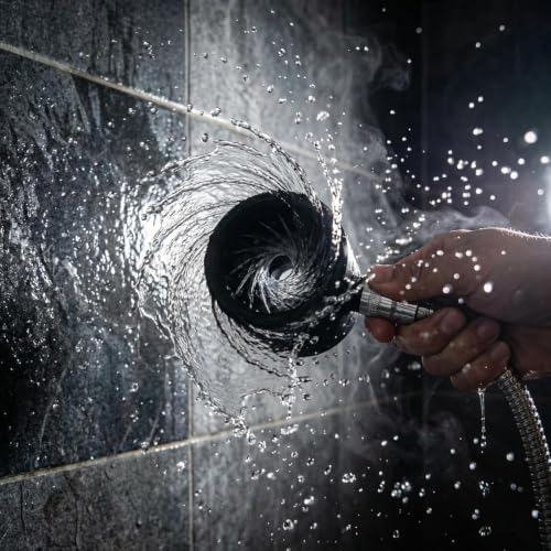 Lil' Bro 360 Ring Shower Wand - The Ultimate Undercarriage Power Washer for Men & Pets - 360 Inward Vortex Hygiene Wand - Fits Standard Shower Hoses (Gray-Big) - Image 2