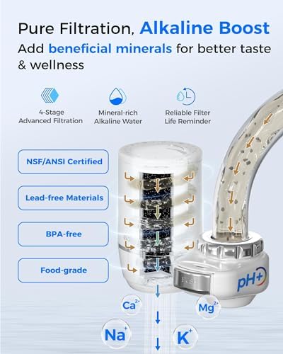 Waterdrop FC-02 Alkaline Water Filter for Sink Faucet with 4 Filters - Image 4
