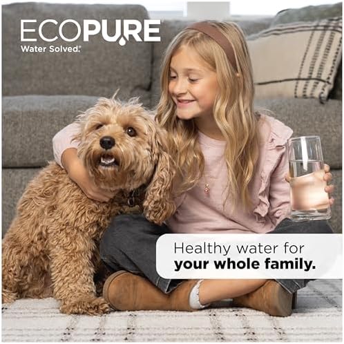 EcoPure ECOP20 2 Stage Under Sink Water Filter System – NSF-Certified to Reduce 58 Contaminants – Clean Drinking Water – Easy Filter Changes – Includes Chrome Faucet & Filters - Image 2