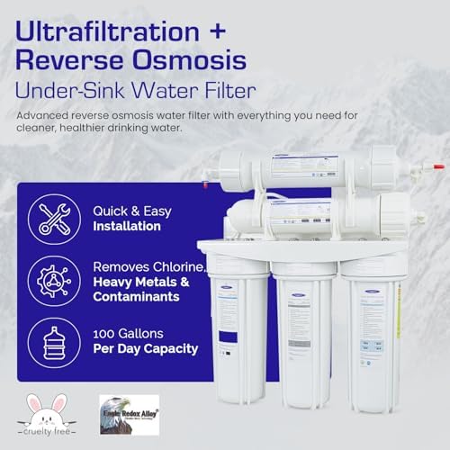 Crystal Quest Thunder Ultrafiltration/Reverse Osmosis Under Sink Water Filter System – 12-Stage GAC Filtration – Complete Installation Kit – 100 GPD - Image 3