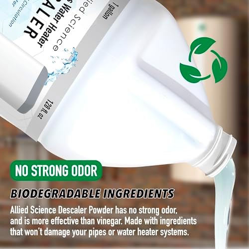 Allied Science Tankless Water Heater Descaling Solution | Highly Effective Descaler Restores Heating Efficiency, Gallon, 128 fl oz - Image 3