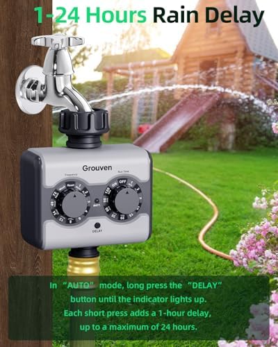 Garden Sprinkler Timer Brass Inlet Ball Valve Zero Pressure Water Timer - Image 5