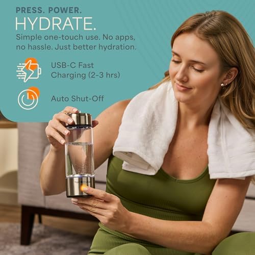 Lifepro HydroLife Hydrogen Water Generator Portable Bottle with SPE/PEM - Image 5
