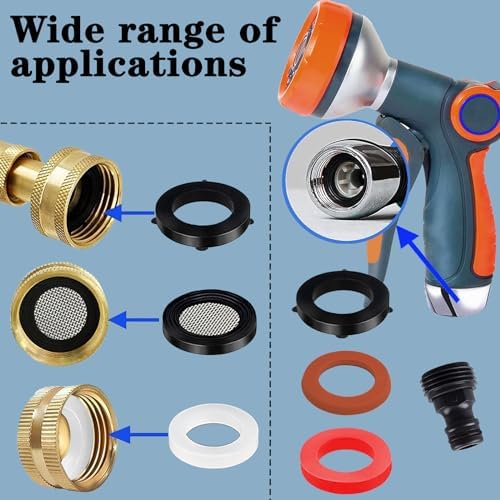ZDBB 129 PCS Garden Hose Washers Shower Head Gaskets with Screen Filter - Image 6