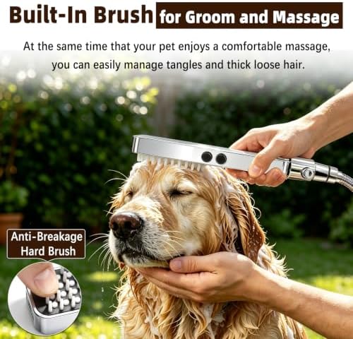 YDmeet High Pressure Dog Shower Attachment with Outdoor Adapter(Chrome) - Image 4