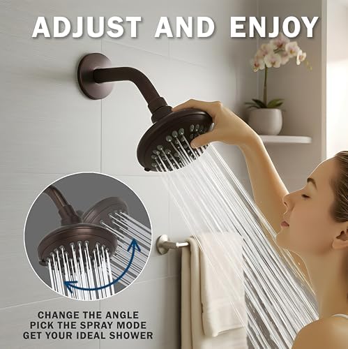 Aqua Elegante 6 Function Luxury Shower Head - 1.8 GPM - Oil-Rubbed Bronze - Image 3
