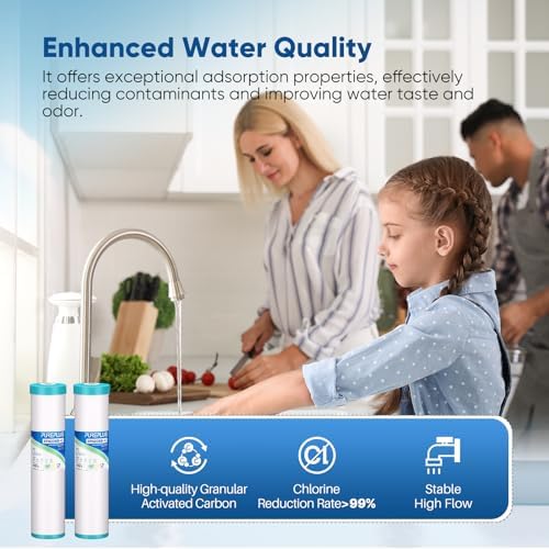 PUREPLUS 20"x4.5" Whole House GAC Water Filter, Granular Activated Carbon - Image 4
