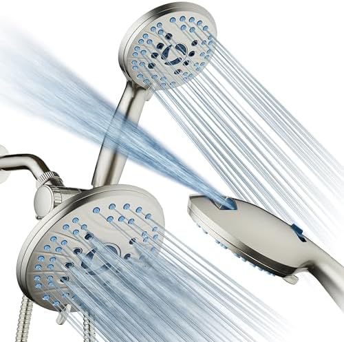 AquaCare 50-mode High Pressure 7 inch Shower Head Combo w/Dual Power Wash by HotelSpa