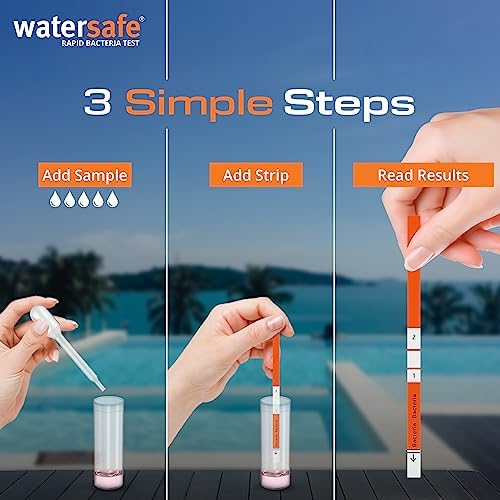 Pool and Spa Rapid Bacteria Test by Watersafe, Detects Down to 1 Bacteria/μL, including E. coli, Salmonella and More, Pack of 10 - Image 4