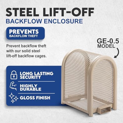 Premium Backflow Preventer Security Cage with Locks & Anchors, Extra Small - Image 3