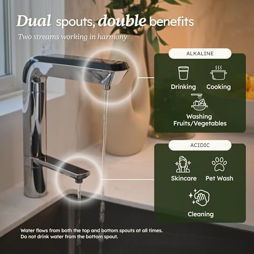 PL-MAX Under Sink Water Ionizer – Korean-Made Smart Touch Faucet System with 7 Solid Platinum-Titanium Plates, DARC Self-Cleaning & 5-Year Warranty - Image 6