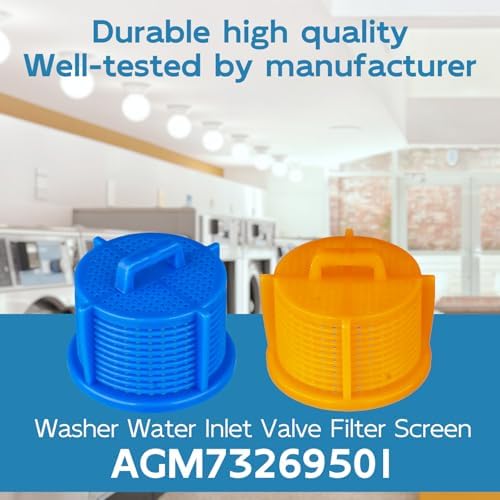 AGM73269501 Washer Water Inlet Valve Filter Screens Compatible For Whirlpool Kenmore Washing Machine Inlet Filter Screen. Replaces AP5202486 1810261 PS3618281. - 2 Pack Washing Machine Hose Filter - Image 5