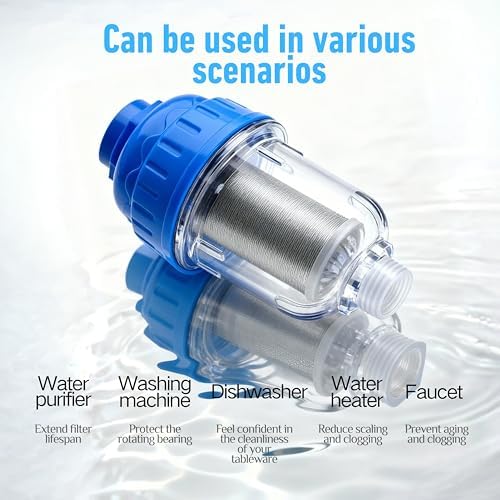 Hard Water Shower Filters, Showerhead Filters for Filtering Sediment and Other Impurities, High Output Household Tap Water Purifiers for Kitchen Washing Machine Bathrooms - Image 2