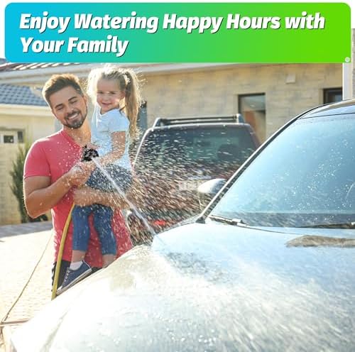 AUTOMAN Garden Hose Nozzle - 2 Pack, 100% Metal High Pressure Spray Nozzle, Labor-Saving Design, Heavy Duty for Garden Watering, Car Washing, Window Cleaning, Pets Bathing - Image 7