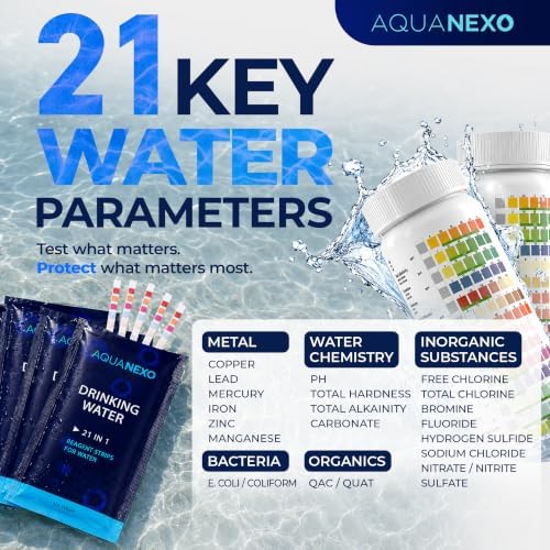 21-in-1 Drinking Water Test Kit, 145 Strips + 2 Bacteria Tests - Image 3