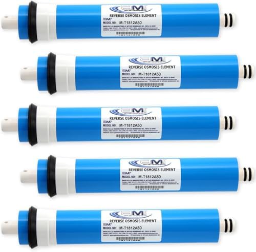 AMI 50 GPD Reverse Osmosis Membrane, RO Membrane Filter Replacement, 5-Pk by AppliedMembranesInc