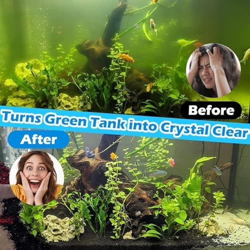 Large Aquarium U-V Filter for 100-500 Gallon, Pond Filter Green Clean Machine Submersible DC 24V Powerful Pump Canister Filter for Turtle Tank Koi Coral Fish Saltwater Freshwater Crystal Clear - Image 2