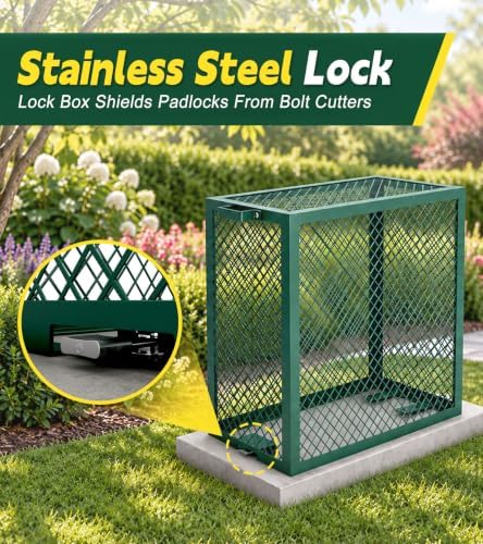 Steel Backflow Preventer Cage 30x13x30 Inch Outdoor Lockable - Image 5