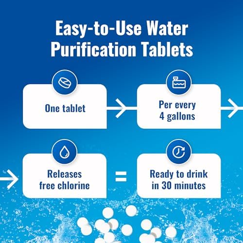 Aquatabs Water Purification Tablets for Drinking - 100 Tablets + 2 Chlorine Test Strips - Water Purifier Starter Kit - for Boat and RV Tanks - By Aquamarine Water Solutions - Image 4